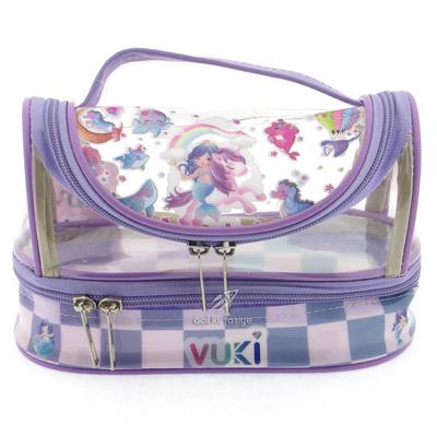 Vuki 0122-12 Şeffaf Mega Kalem Çantası Deniz Kızı