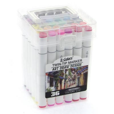 Z-Colors Art Draw Design Çift Taraflı Marker Kalem Seti 36'Lı