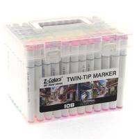 Z-Colors Art Draw Design Çift Taraflı Marker Kalem Seti 108'Li