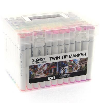 Z-Colors Art Draw Design Çift Taraflı Marker Kalem Seti 108'Li