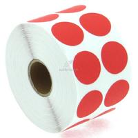 Tanex Nokta Etiketi 25Mm 2500'Lü Kırmızı