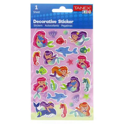 Tanex Kids Dekoratif Damla Etiket 25032 Deniz Kızı