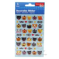 Tanex Kids Tnx-25043 Dekoratif Kabartma Etiket Kediler