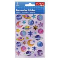 Tanex Kids Dekoratif Damla Etiket 25072 Gezegenler