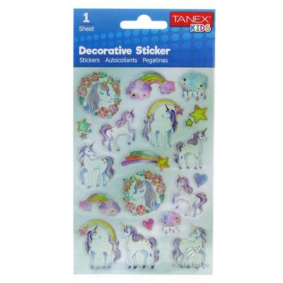 Tanex Kids Dekoratif Damla Etiket 25074 Unicorn