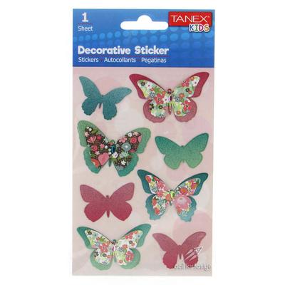 Tanex Kids Dekoratif Etiket 25079 Kelebekler