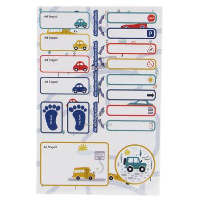 Tanex Tnx-203 Kids Happy Stickers Okul Etiketi 2'Li Paket