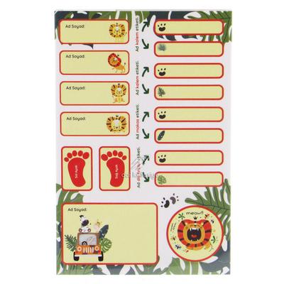 Tanex Tnx-207 Kids Happy Stickers Okul Etiketi 2'Li Paket