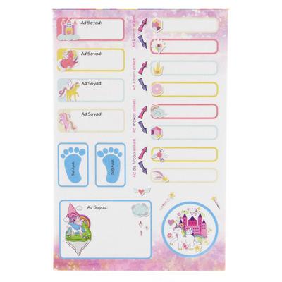 Tanex Tnx-211 Kids Happy Stickers Okul Etiketi 2'Li Paket