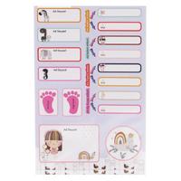 Tanex Tnx-212 Kids Happy Stickers Okul Etiketi 2'Li Paket