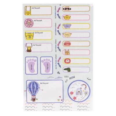 Tanex Tnx-213 Kids Happy Stickers Okul Etiketi 2'Li Paket