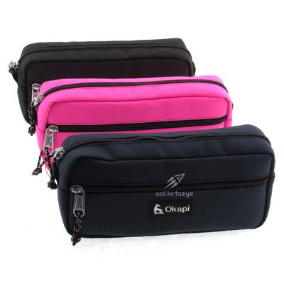 Okapi Okp-135 Öngözlü Kalem Çantası Düz Renkler