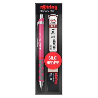 Rotring Tikky Versatil Kalem Silgi Ve Uç Set 0,5Mm Ahududu Pembe