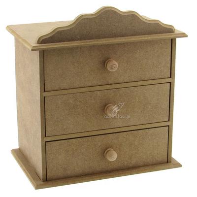 Magic Art Ahşap Mdf Obje Kt109 Kutu Çekmeceli