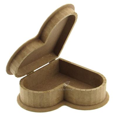 Magic Art Ahşap Mdf Obje Kt117 Kalpli Düz Kutu