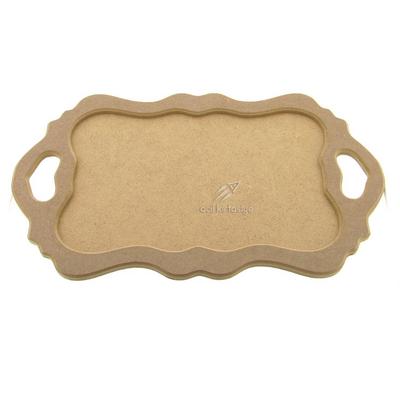 Magic Art Ahşap Mdf Obje Tp407 Klasik Oyma Tepsi