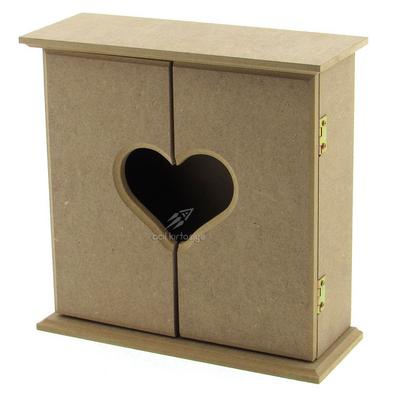 Magic Art Ahşap Mdf Obje An20 Kalpli Anahtarlık