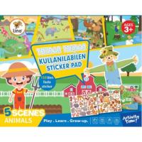 Lino Tekrar Kullanılabilen Sticker Pad Büyük Boy Hayvanlar