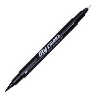 Dong-A My Color 2 Brush Fırça Uçlu Çift Taraflı Keçeli Kalem 33 Black