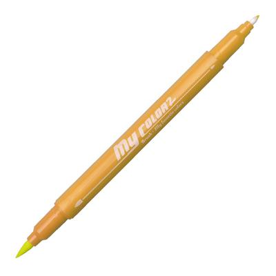 Dong-A My Color 2 Brush Fırça Uçlu Çift Taraflı Keçeli Kalem 04 Yellow Orange