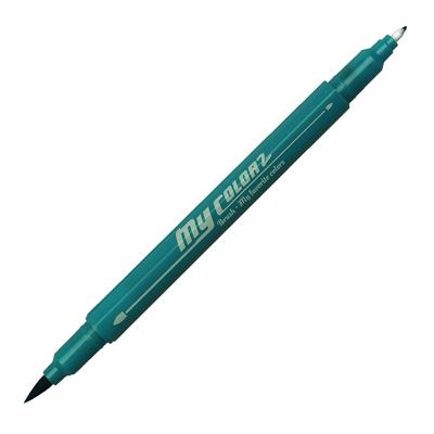 Dong-A My Color 2 Brush Fırça Uçlu Çift Taraflı Keçeli Kalem 44 Blue Green