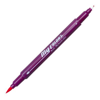 Dong-A My Color 2 Brush Fırça Uçlu Çift Taraflı Keçeli Kalem 23 Red Purple