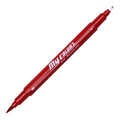Dong-A My Color 2 Brush Fırça Uçlu Çift Taraflı Keçeli Kalem 24 Wine