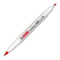 Dong-A Twinliner Soft Brush Fırça Uçlu Çift Taraflı Kalem 08 Yellow Orange