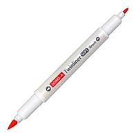 Dong-A Twinliner Soft Brush Fırça Uçlu Çift Taraflı Kalem 10 Orange