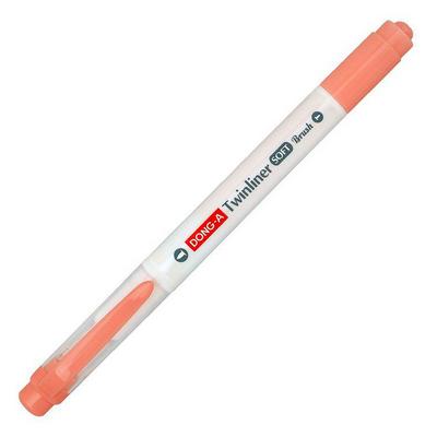Dong-A Twinliner Soft Brush Fırça Uçlu Çift Taraflı Kalem 11 Vermilion
