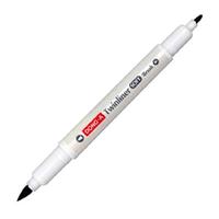 Dong-A Twinliner Soft Brush Fırça Uçlu Çift Taraflı Kalem 31 Black