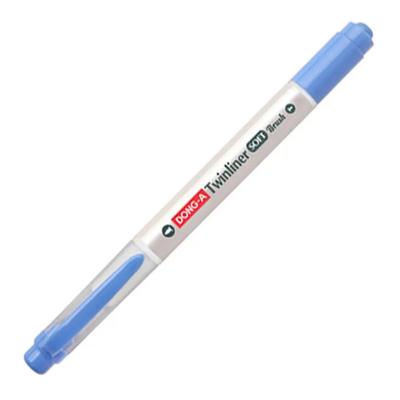 Dong-A Twinliner Soft Brush Fırça Uçlu Çift Taraflı Kalem 38 Blue
