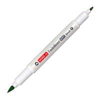 Dong-A Twinliner Soft Brush Fırça Uçlu Çift Taraflı Kalem 41 Pal Green