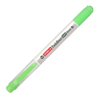Dong-A Twinliner Soft Brush Fırça Uçlu Çift Taraflı Kalem 41 Pal Green