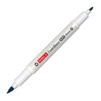 Dong-A Twinliner Soft Brush Fırça Uçlu Çift Taraflı Kalem 49 Smoke Blue