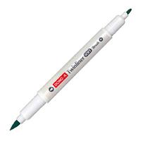 Dong-A Twinliner Soft Brush Fırça Uçlu Çift Taraflı Kalem 52 Blue Green