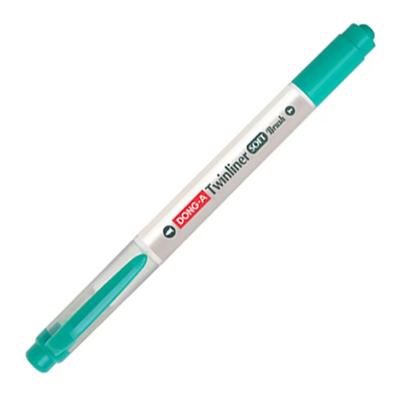 Dong-A Twinliner Soft Brush Fırça Uçlu Çift Taraflı Kalem 52 Blue Green