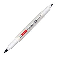 Dong-A Twinliner Soft Brush Fırça Uçlu Çift Taraflı Kalem 65 Light Gray