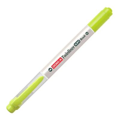 Dong-A Twinliner Soft Brush Fırça Uçlu Çift Taraflı Kalem 93 Lime Green