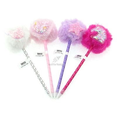 Taros 4935 Tükenmez Kalem Ponponlu Love (Adet)