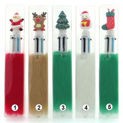 Taros 6410 Çoklu Yılbaşı Tükenmez Kalem 6 Renk 1 Kalemde