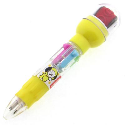 Taros 6803 Çoklu Damga Baskılı Mini Tükenmez Kalem 4 Renk 1 Kalemde