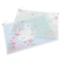 Taros 6889 Fermuarlı Pullu Dosya Cherry Cat