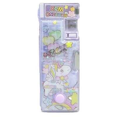 Taros 7650 2 Gözlü Fonksiyonel Kalem Kutusu Labirent Ve Su Oyunlu Unicorn