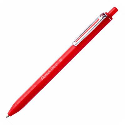 Pentel İzee Bx470 Basmalı Tükenmez Kalem Kırmızı
