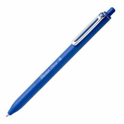 Pentel İzee Bx470 Basmalı Tükenmez Kalem Mavi