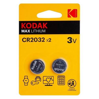 Kodak Max Lithium Button Düğme Pil Cr2032 2'Li Paket