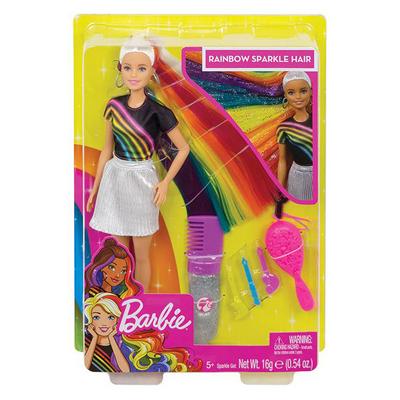 Barbie Fxn96 Gökkuşağı Renkli Saçlar