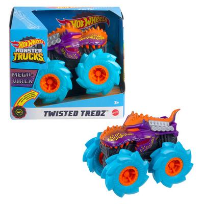 Hot Wheels Monster Trucks Twisted Tredz 1:43 Çek Bırak Mega Wrex