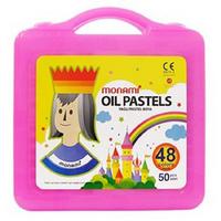 Monami Çantalı Pastel Boya 48 Renk Pembe